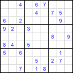 Судоку 9х9 #2049 средний Судоку 9х9 #2049 средний