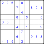 Судоку 9х9 #2051 средний Судоку 9х9 #2051 средний