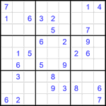 Судоку 9х9 #2053 средний