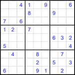 Судоку 9х9 #2054 средний