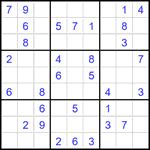 Судоку 9х9 #2055 средний