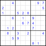 Судоку 9х9 #2058 средний