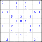 Судоку 9х9 #2060 средний