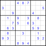Судоку 9х9 #2062 средний