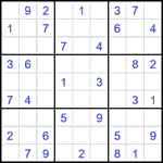 Судоку 9х9 #2064 средний