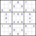 Судоку 9х9 #2065 средний