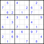 Судоку 9х9 #2066 средний