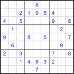 Судоку 9х9 #2068 средний