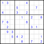 Судоку 9х9 #2069 средний