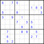 Судоку 9х9 #2071 средний