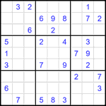 Судоку 9х9 #2072 средний