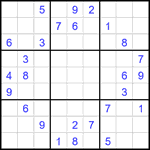 Судоку 9х9 #2073 средний