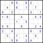 Судоку 9х9 #2074 средний