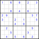 Судоку 9х9 #2075 средний