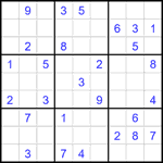Судоку 9х9 #2076 средний