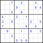 Судоку 9х9 #2080 средний