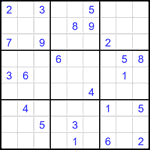 Судоку 9х9 #2024 трудный Судоку 9х9 #2024 трудный