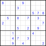 Судоку 9х9 #2027 трудный Судоку 9х9 #2027 трудный