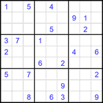 Судоку 9х9 #2028 трудный Судоку 9х9 #2028 трудный