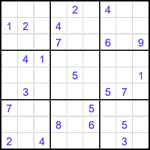 Судоку 9х9 #2031 трудный Судоку 9х9 #2031 трудный