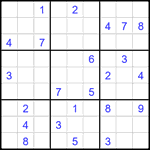 Судоку 9х9 #2032 трудный Судоку 9х9 #2032 трудный