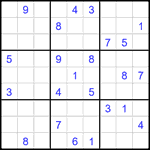 Судоку 9х9 #2036 трудный Судоку 9х9 #2036 трудный