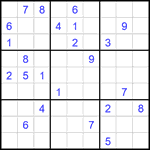 Судоку 9х9 #2041 трудный Судоку 9х9 #2041 трудный