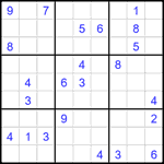Судоку 9х9 #2042 трудный Судоку 9х9 #2042 трудный