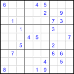Судоку 9х9 #2043 трудный