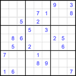 Судоку 9х9 #2050 трудный Судоку 9х9 #2050 трудный