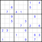 Судоку 9х9 #2055 трудный