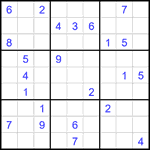 Судоку 9х9 #2070 трудный