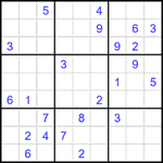 Судоку 9х9 #2076 трудный