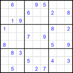 Судоку 9х9 #2028 очень трудный Судоку 9х9 #2028 очень трудный