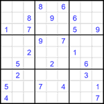 Судоку 9х9 #2029 очень трудный Судоку 9х9 #2029 очень трудный