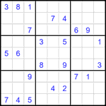 Судоку 9х9 #2030 очень трудный Судоку 9х9 #2030 очень трудный