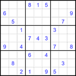 Судоку 9х9 #2033 очень трудный Судоку 9х9 #2033 очень трудный