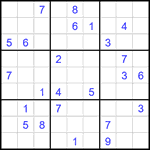 Судоку 9х9 #2037 очень трудный Судоку 9х9 #2037 очень трудный
