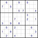 Судоку 9х9 #2045 очень трудный Судоку 9х9 #2045 очень трудный