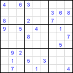 Судоку 9х9 #2049 очень трудный