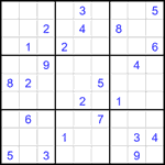 Судоку 9х9 #2055 очень трудный