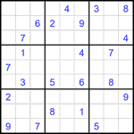 Судоку 9х9 #2056 очень трудный