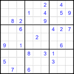 Судоку 9х9 #2063 очень трудный