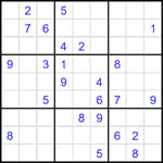 Судоку 9х9 #2065 очень трудный