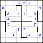 Судоку-пазл 8х8 #14 средний