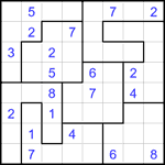 Судоку-пазл 8х8 #17 средний