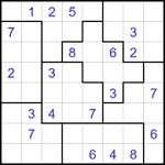 Судоку-пазл 8х8 #18 средний