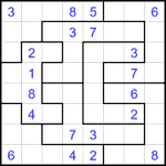 Судоку-пазл 8х8 #20 средний