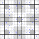Судоку-ниппон #9 трудный