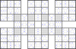 Супер-самурай судоку #25 средний